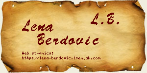 Lena Berdović vizit kartica